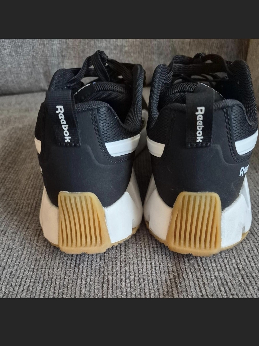 Reebok Black & White Athletic Sneakers - Picture 3 of 6